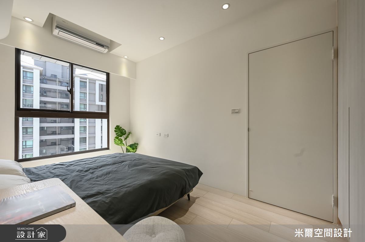 26坪新成屋(5年以下)＿現代北歐風臥室案例圖片＿米爾空間設計＿米爾_華興悅_新竹竹北之32