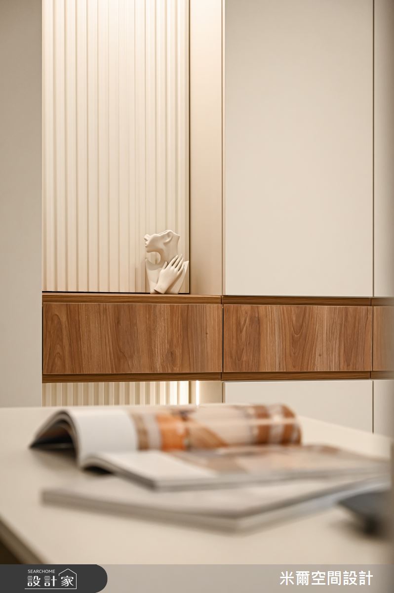 25坪新成屋(5年以下)＿奶油風餐廳案例圖片＿米爾空間設計＿米爾_春福賦格_新竹香山之9