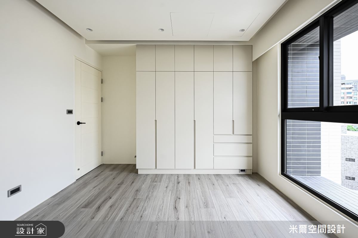 25坪新成屋(5年以下)＿奶油風臥室案例圖片＿米爾空間設計＿米爾_春福賦格_新竹香山之14