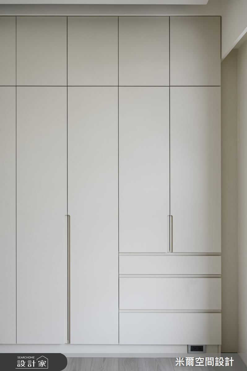 25坪新成屋(5年以下)＿奶油風臥室案例圖片＿米爾空間設計＿米爾_春福賦格_新竹香山之15