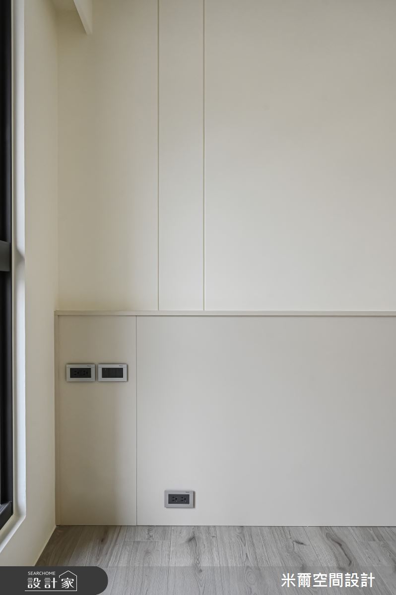 25坪新成屋(5年以下)＿奶油風臥室案例圖片＿米爾空間設計＿米爾_春福賦格_新竹香山之16