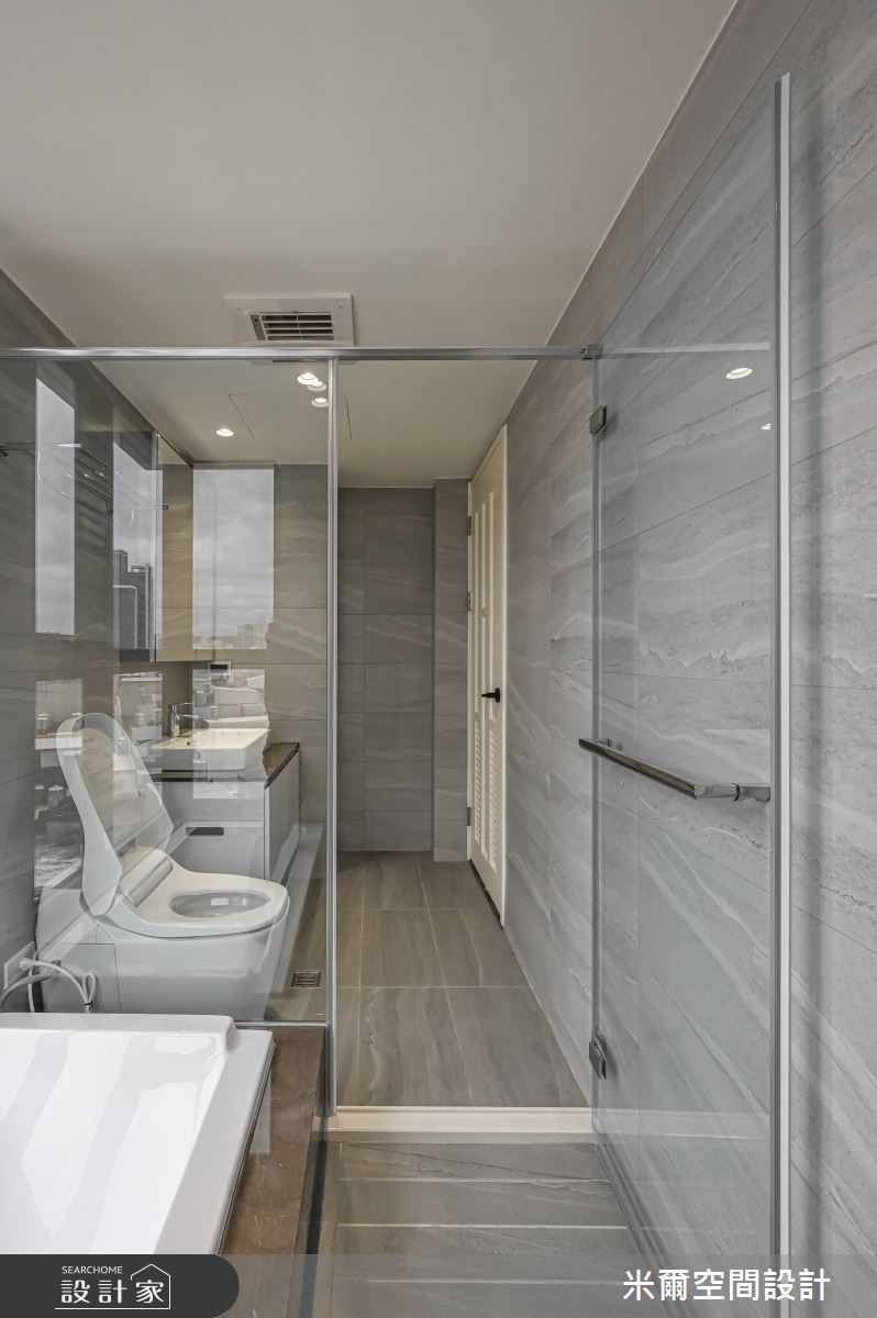 25坪新成屋(5年以下)＿奶油風浴室案例圖片＿米爾空間設計＿米爾_春福賦格_新竹香山之19
