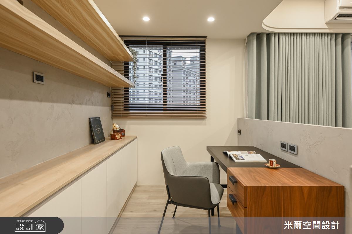 30坪新成屋(5年以下)＿美式風書房案例圖片＿米爾空間設計＿米爾_雙橡園_新竹香山之14