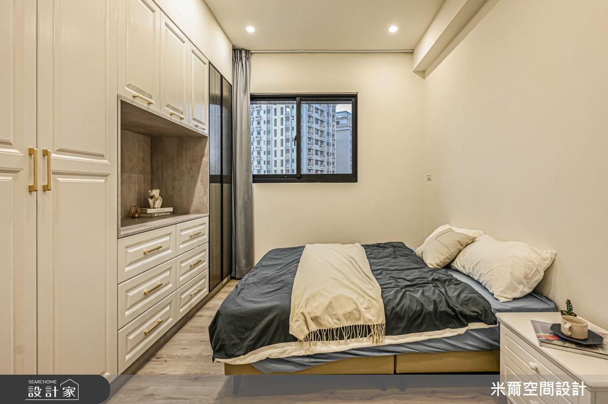 30坪新成屋(5年以下)＿美式風臥室案例圖片＿米爾空間設計＿米爾_雙橡園_新竹香山之21