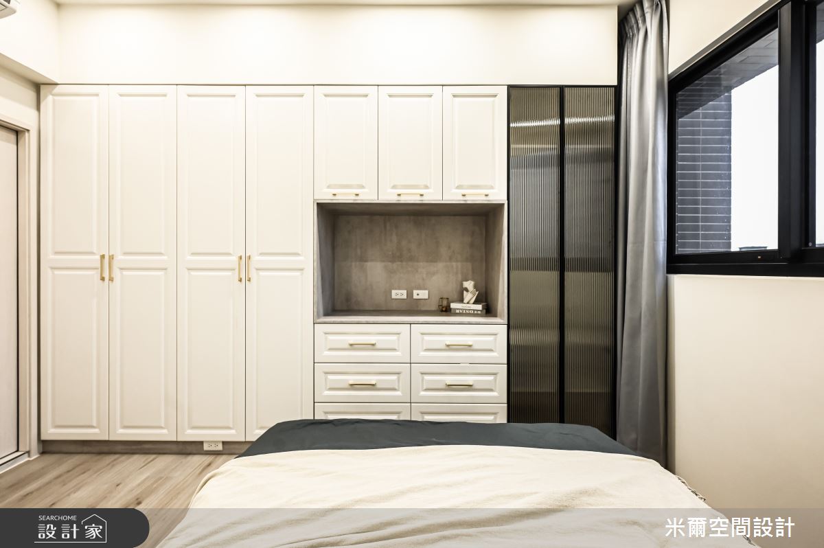 30坪新成屋(5年以下)＿美式風臥室案例圖片＿米爾空間設計＿米爾_雙橡園_新竹香山之22