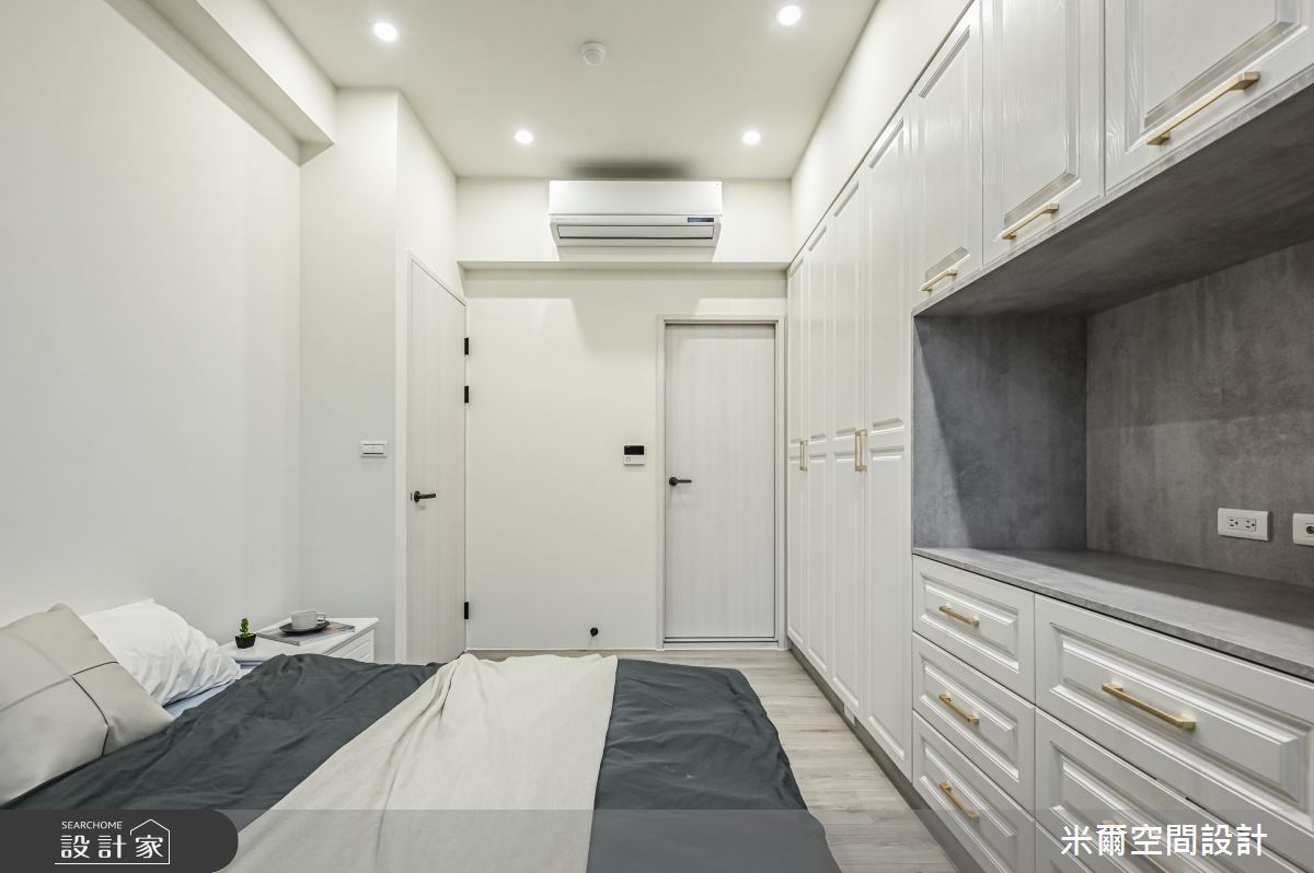 30坪新成屋(5年以下)＿美式風臥室案例圖片＿米爾空間設計＿米爾_雙橡園_新竹香山之23