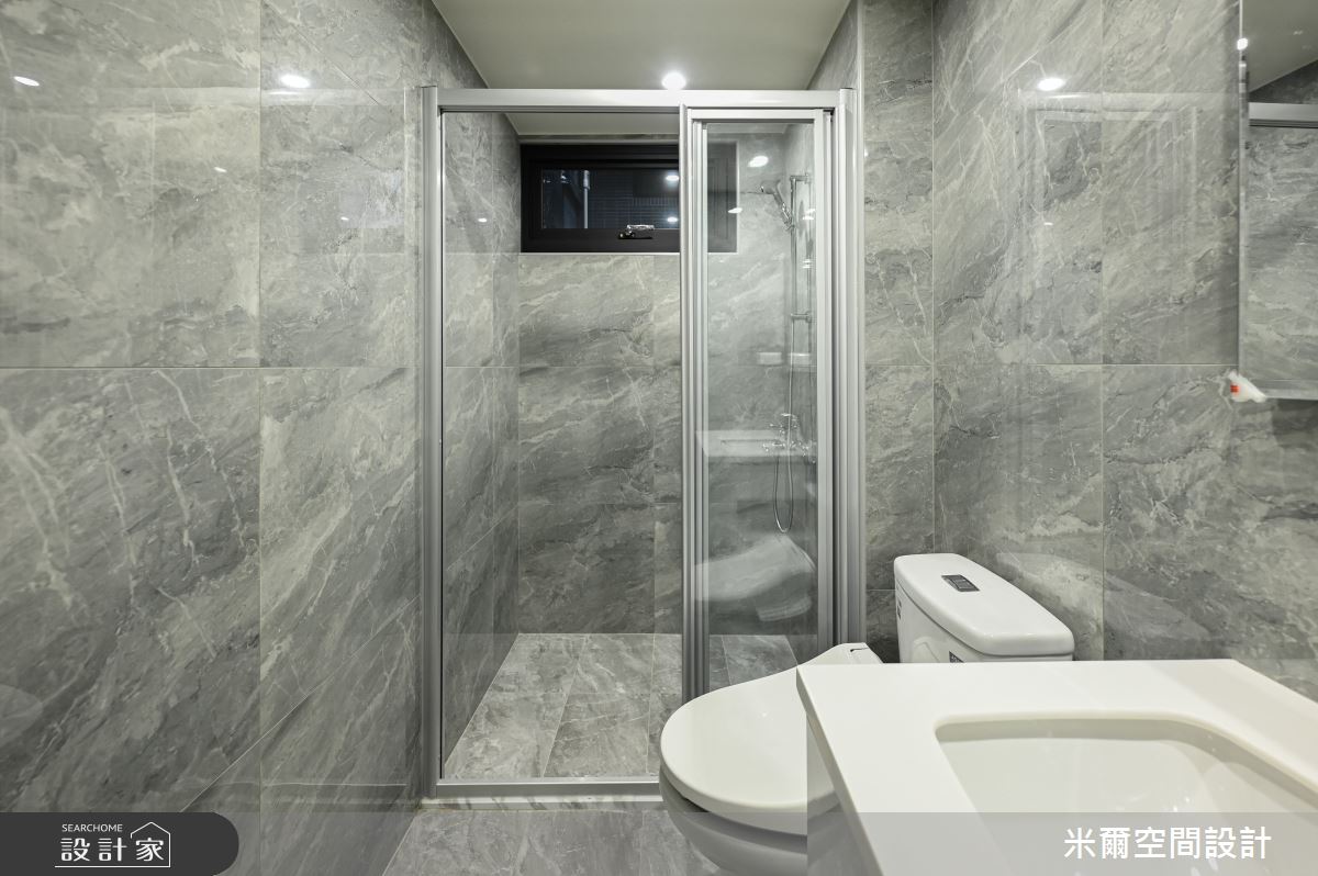 30坪新成屋(5年以下)＿美式風浴室案例圖片＿米爾空間設計＿米爾_雙橡園_新竹香山之32