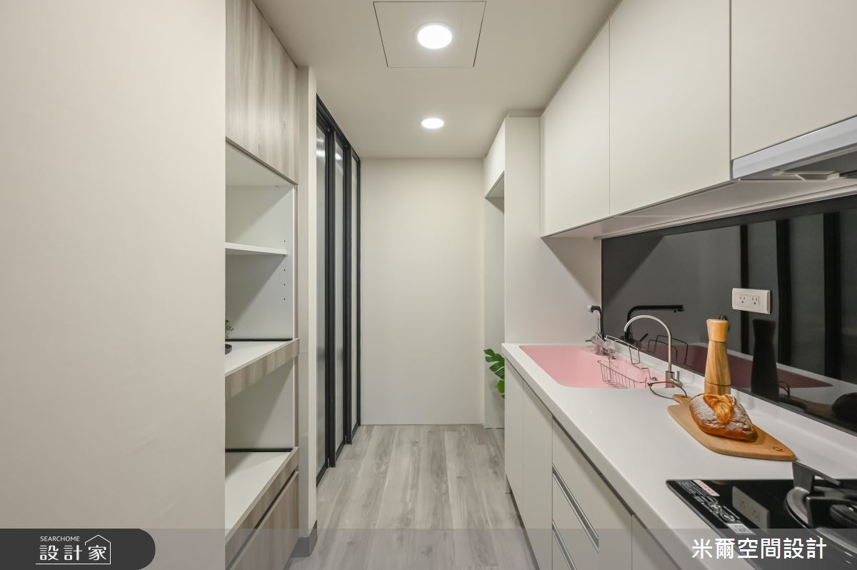 25坪新成屋(5年以下)＿美式風廚房案例圖片＿米爾空間設計＿米爾_竹北櫻花聚_新竹竹北之9
