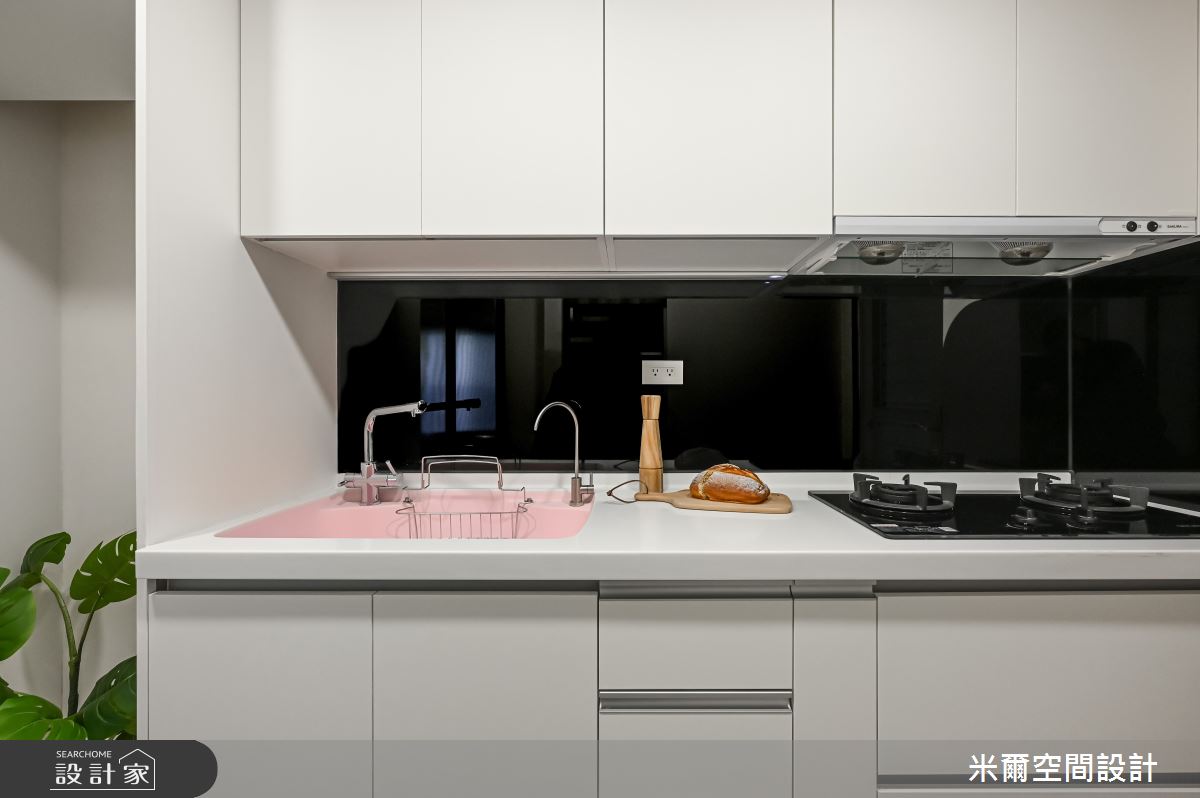 25坪新成屋(5年以下)＿美式風廚房案例圖片＿米爾空間設計＿米爾_竹北櫻花聚_新竹竹北之11