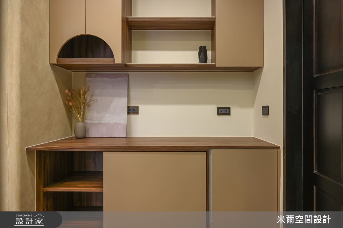 18坪新成屋(5年以下)＿奶茶風案例圖片＿米爾空間設計＿米爾_新竹悅佳川青_新竹北區之14