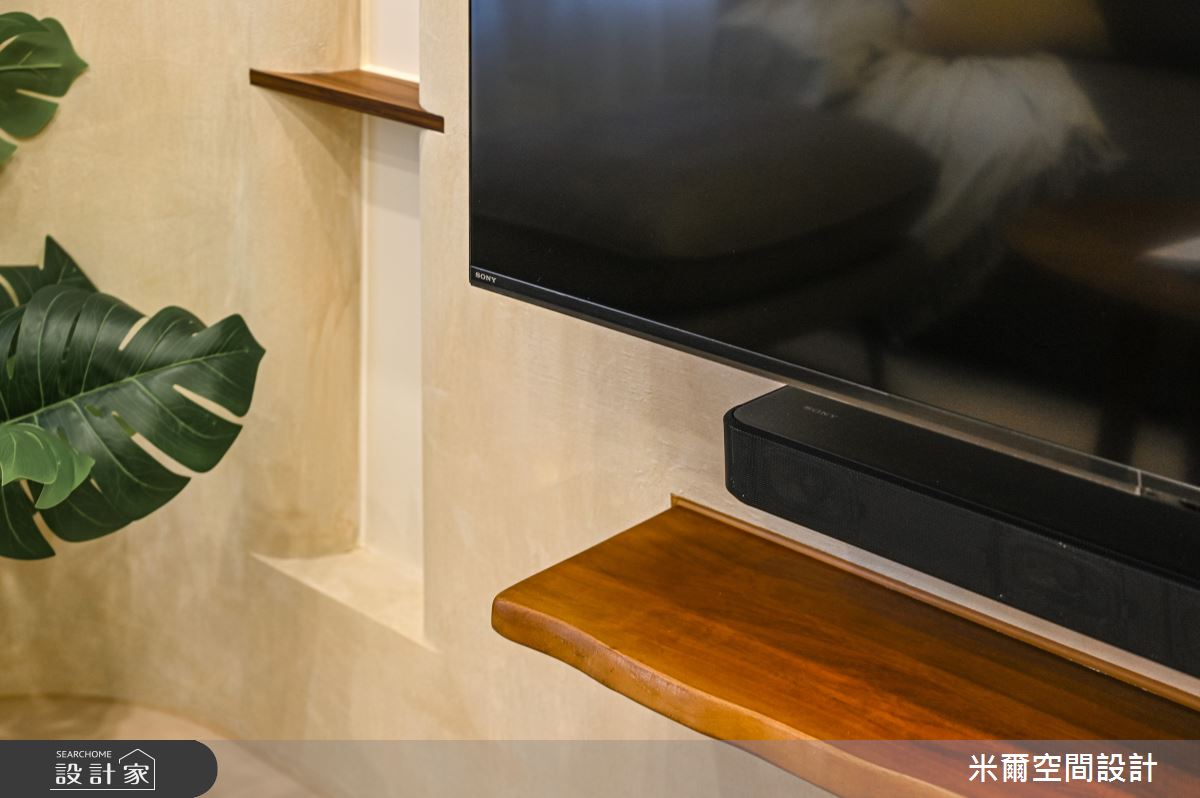 18坪新成屋(5年以下)＿奶茶風客廳案例圖片＿米爾空間設計＿米爾_新竹悅佳川青_新竹北區之8