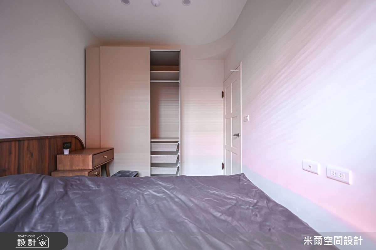 18坪新成屋(5年以下)＿奶茶風臥室案例圖片＿米爾空間設計＿米爾_新竹悅佳川青_新竹北區之20