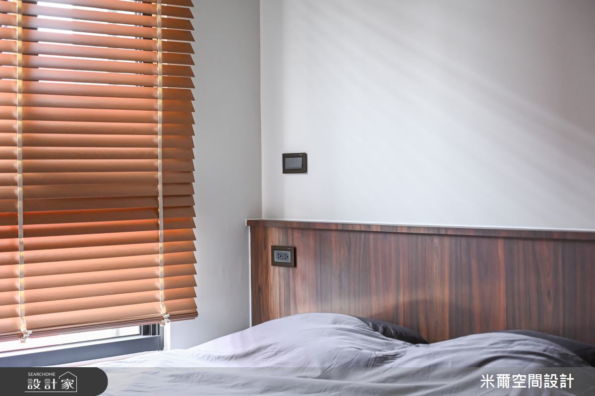 18坪新成屋(5年以下)＿奶茶風臥室案例圖片＿米爾空間設計＿米爾_新竹悅佳川青_新竹北區之21