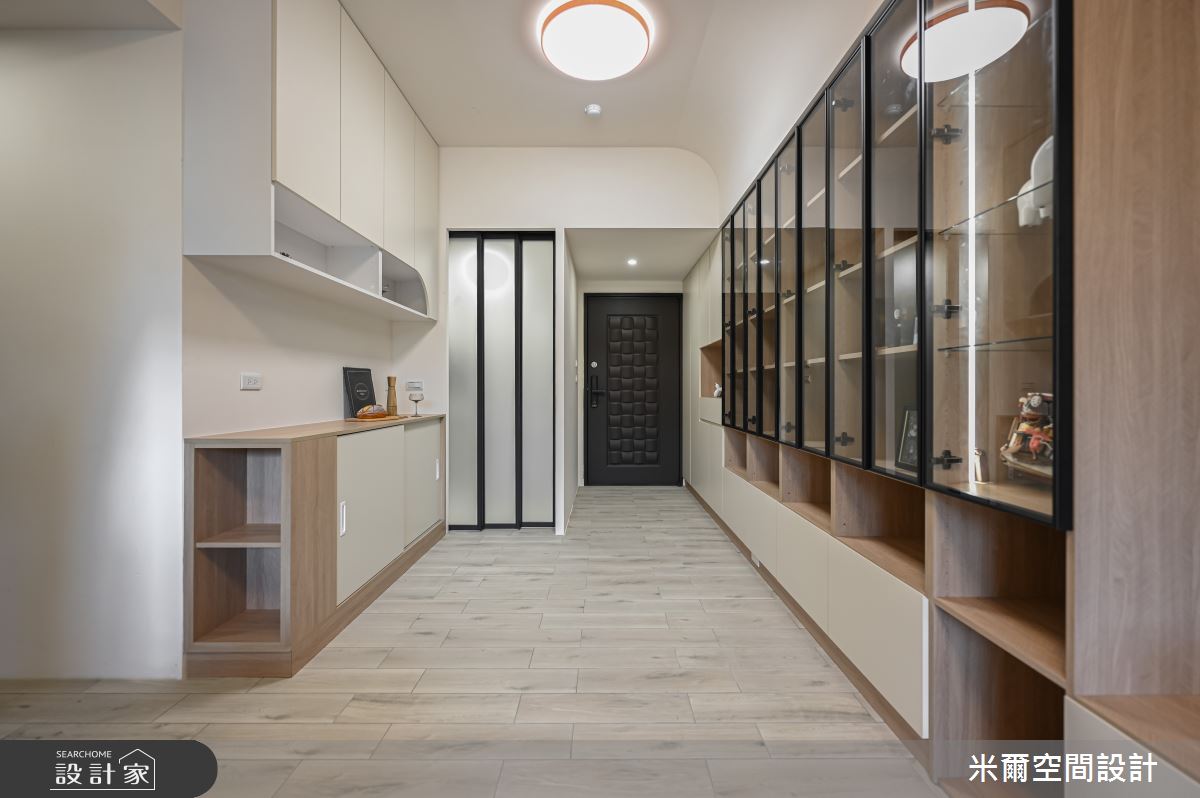 25坪新成屋(5年以下)＿混搭風玄關案例圖片＿米爾空間設計＿米爾_竹北櫻花聚_新竹竹北_混搭風之2