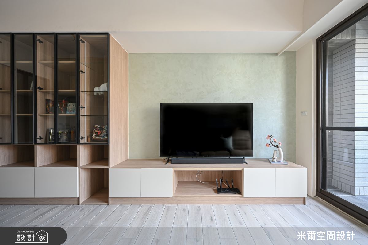 25坪新成屋(5年以下)＿混搭風客廳案例圖片＿米爾空間設計＿米爾_竹北櫻花聚_新竹竹北_混搭風之7