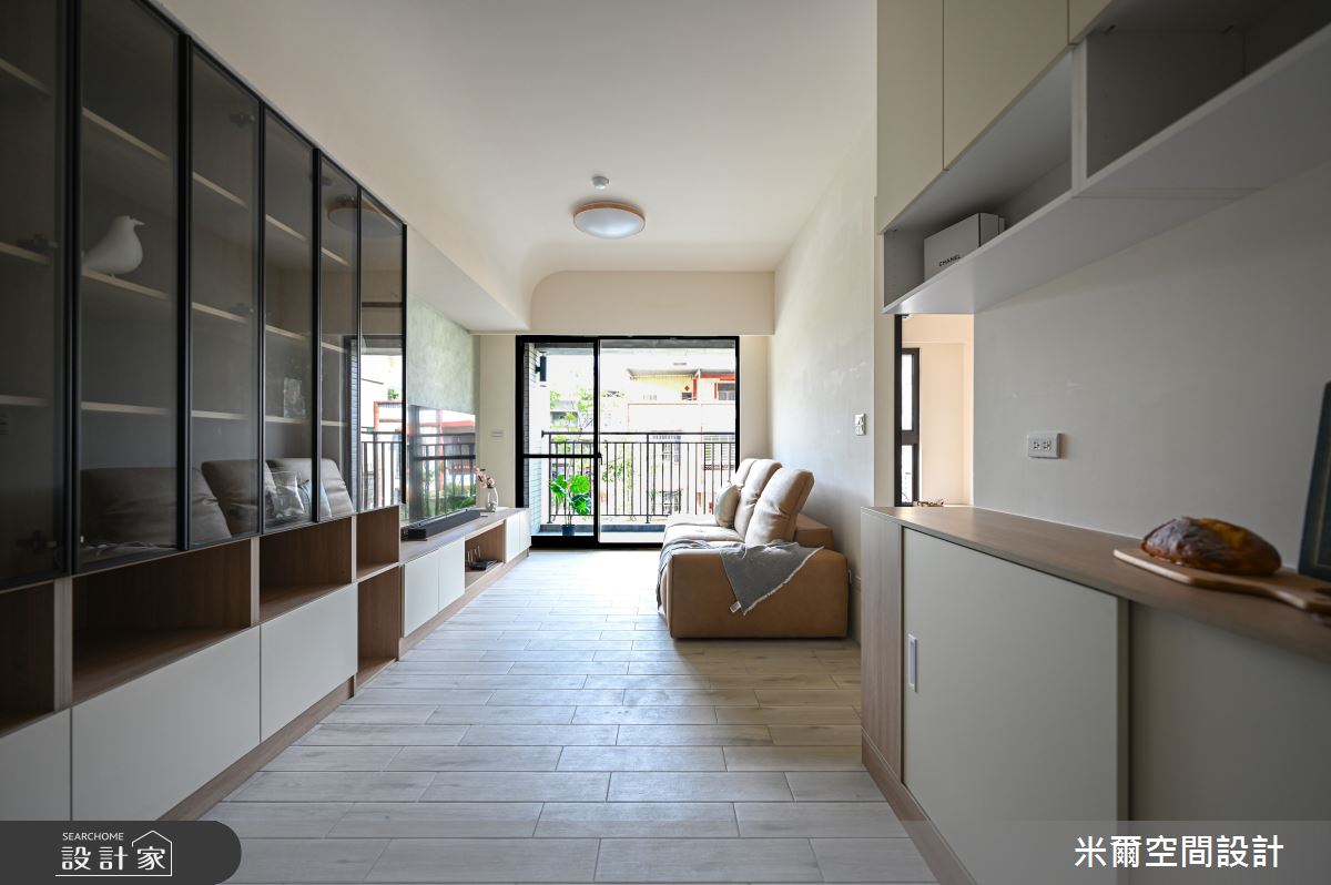 25坪新成屋(5年以下)＿混搭風客廳案例圖片＿米爾空間設計＿米爾_竹北櫻花聚_新竹竹北_混搭風之11