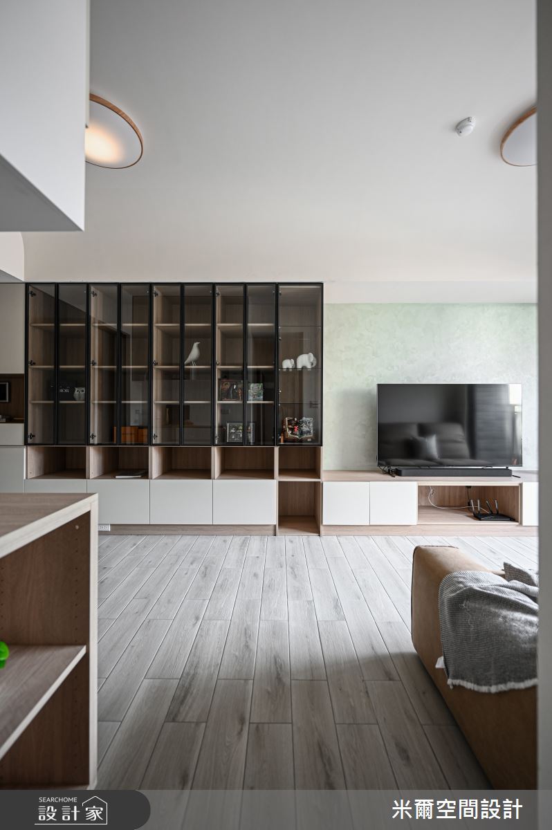 25坪新成屋(5年以下)＿混搭風客廳案例圖片＿米爾空間設計＿米爾_竹北櫻花聚_新竹竹北_混搭風之13
