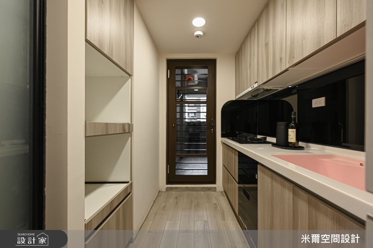25坪新成屋(5年以下)＿混搭風廚房案例圖片＿米爾空間設計＿米爾_竹北櫻花聚_新竹竹北_混搭風之22