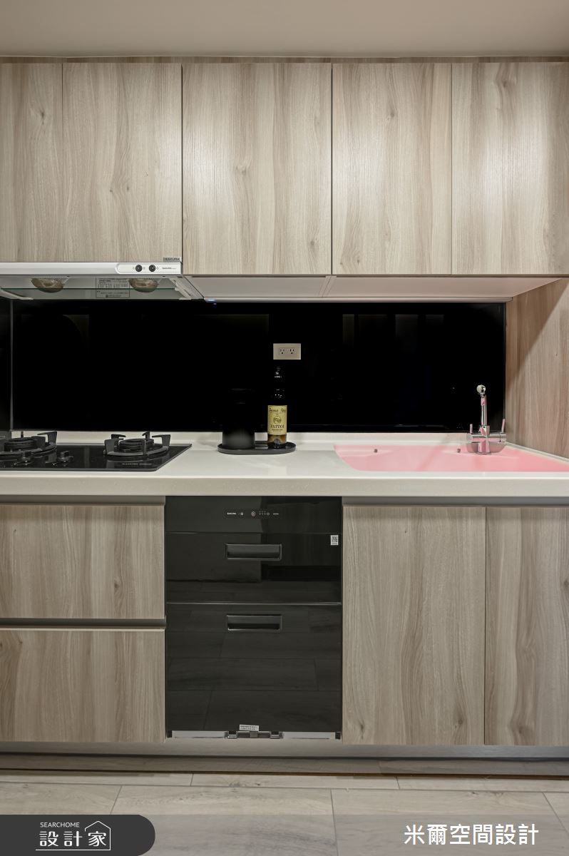 25坪新成屋(5年以下)＿混搭風廚房案例圖片＿米爾空間設計＿米爾_竹北櫻花聚_新竹竹北_混搭風之24
