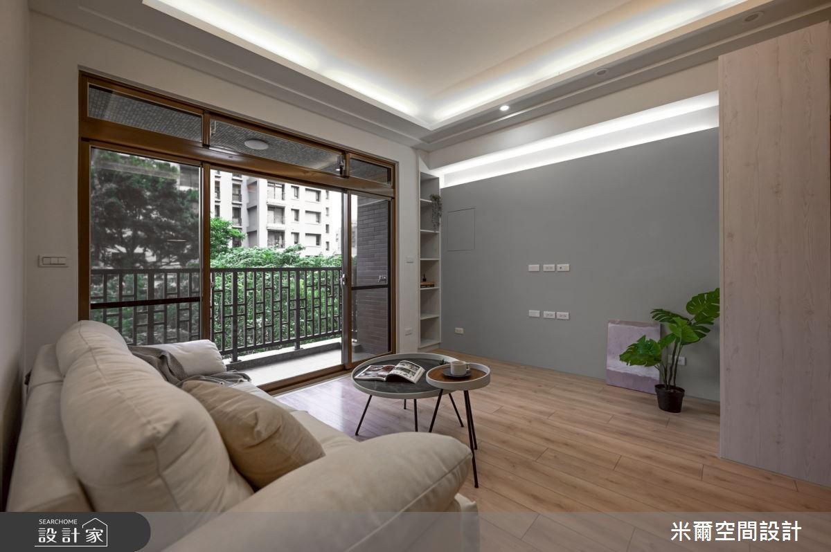 25坪新成屋(5年以下)＿現代風客廳案例圖片＿米爾空間設計＿米爾_昌益璽硯_新竹竹北之9