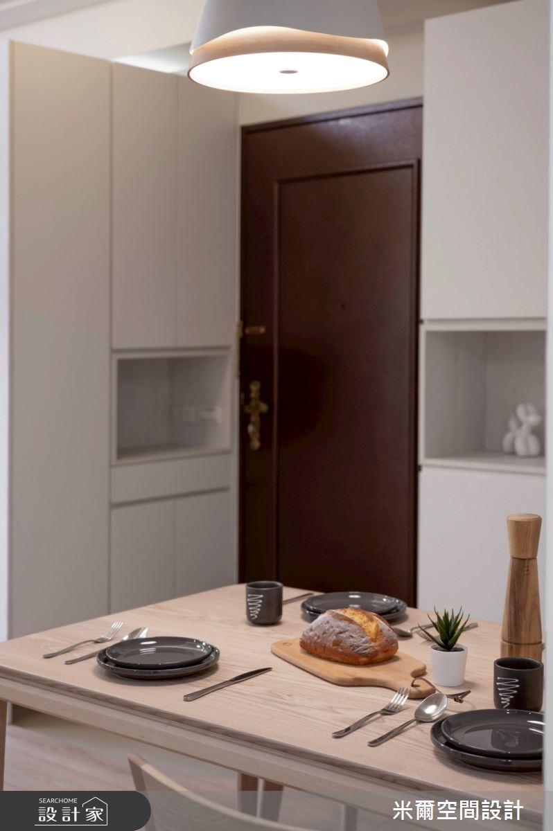 25坪新成屋(5年以下)＿現代風玄關餐廳案例圖片＿米爾空間設計＿米爾_昌益璽硯_新竹竹北之14