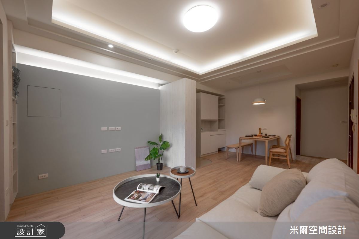 25坪新成屋(5年以下)＿現代風客廳餐廳案例圖片＿米爾空間設計＿米爾_昌益璽硯_新竹竹北之12