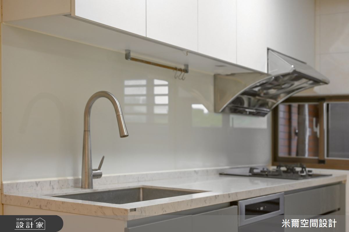 25坪新成屋(5年以下)＿現代風廚房案例圖片＿米爾空間設計＿米爾_昌益璽硯_新竹竹北之25