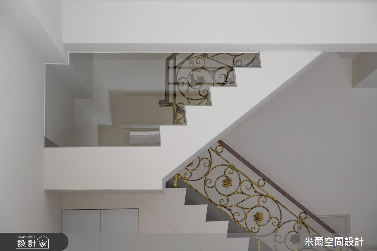 80坪新成屋(5年以下)＿現代風玄關樓梯案例圖片＿米爾空間設計＿米爾_傑出-臻藏2_新竹竹北之6