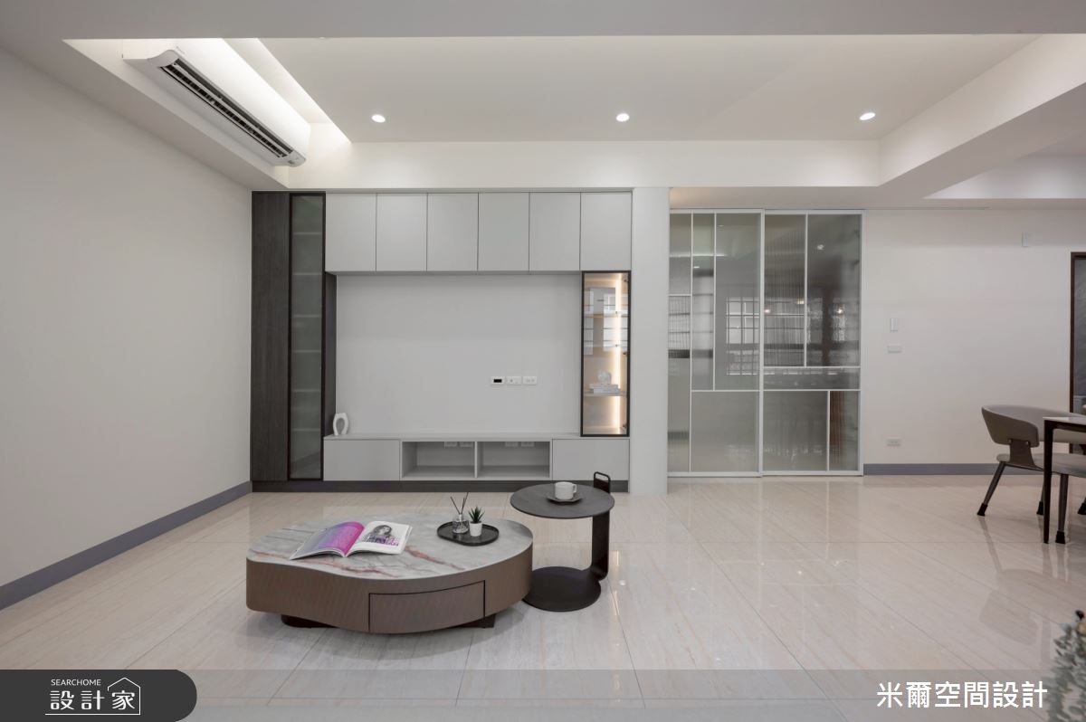 80坪新成屋(5年以下)＿現代風客廳案例圖片＿米爾空間設計＿米爾_傑出-臻藏2_新竹竹北之8
