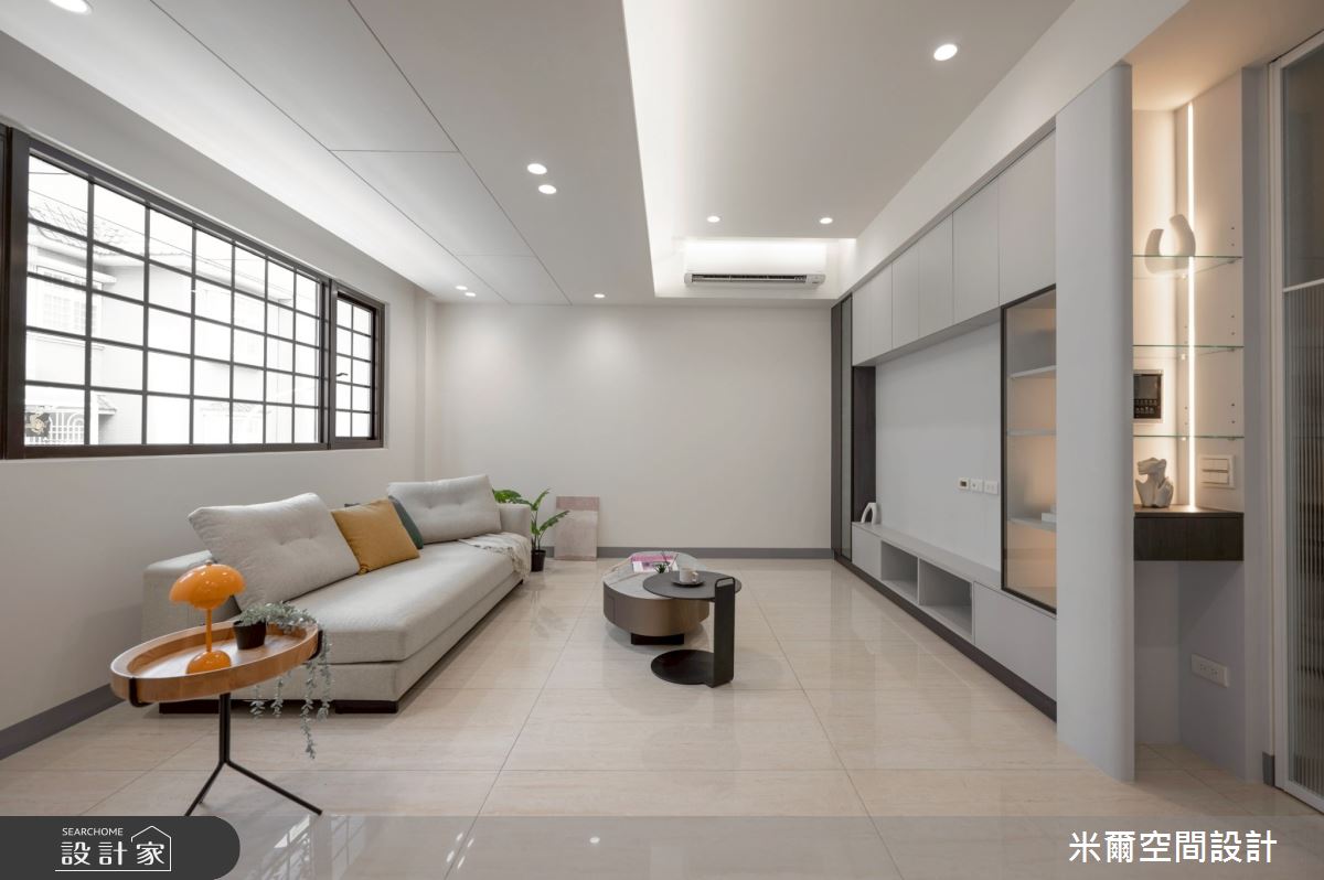 80坪新成屋(5年以下)＿現代風客廳案例圖片＿米爾空間設計＿米爾_傑出-臻藏2_新竹竹北之9