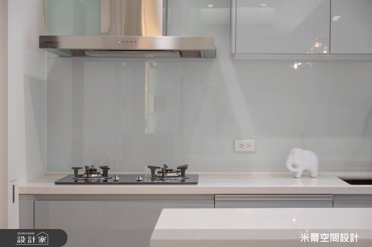 80坪新成屋(5年以下)＿現代風廚房中島案例圖片＿米爾空間設計＿米爾_傑出-臻藏2_新竹竹北之19