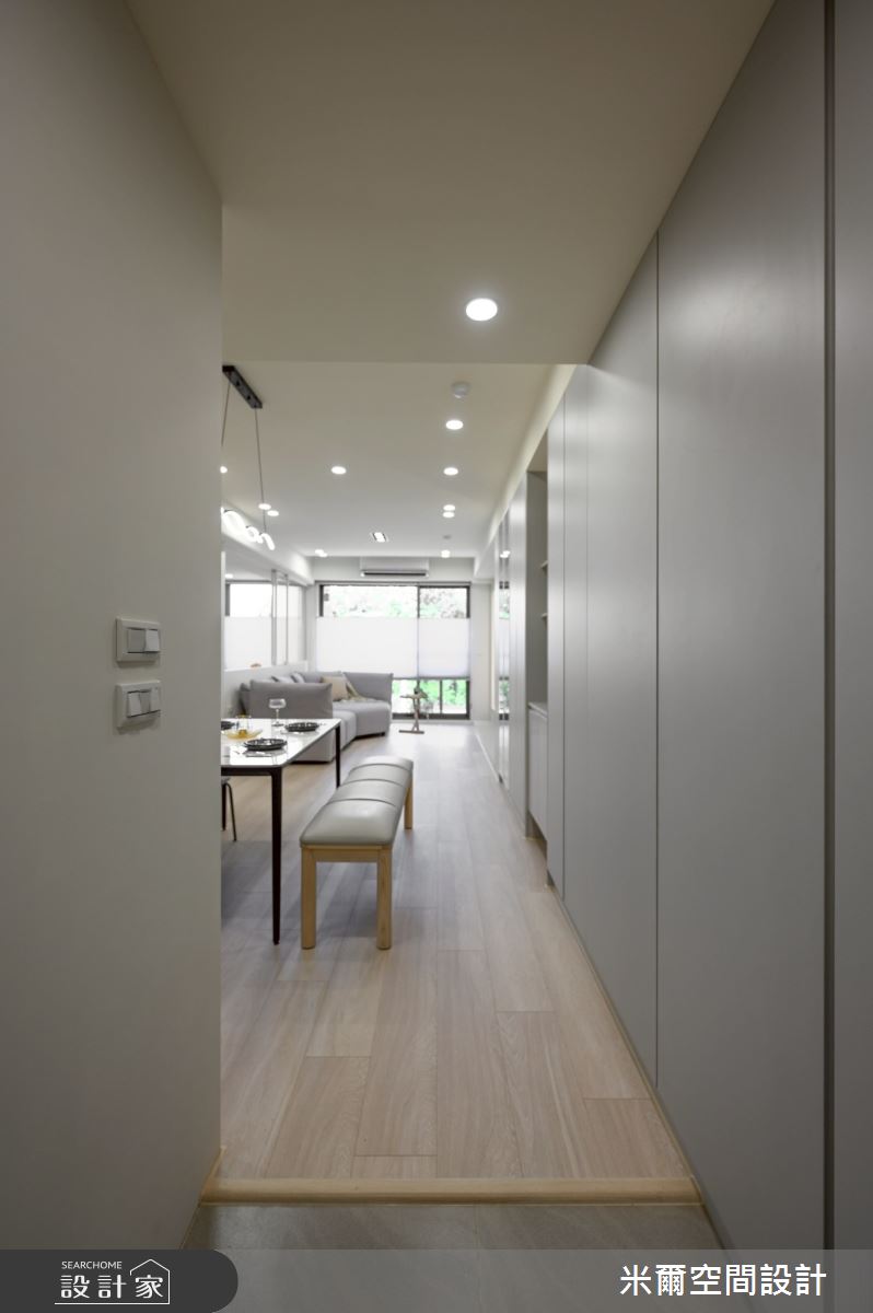 28坪新成屋(5年以下)＿現代風玄關案例圖片＿米爾空間設計＿米爾_學府首席_新竹市之2