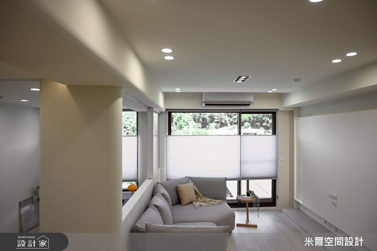 28坪新成屋(5年以下)＿現代風客廳案例圖片＿米爾空間設計＿米爾_學府首席_新竹市之11