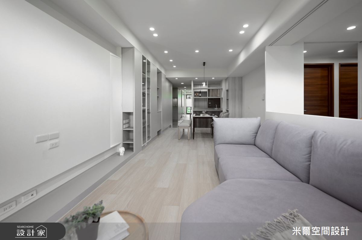28坪新成屋(5年以下)＿現代風客廳餐廳案例圖片＿米爾空間設計＿米爾_學府首席_新竹市之10