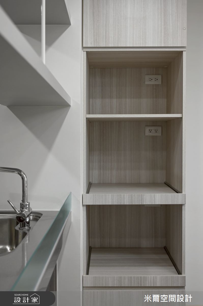 28坪新成屋(5年以下)＿現代風廚房中島案例圖片＿米爾空間設計＿米爾_學府首席_新竹市之22
