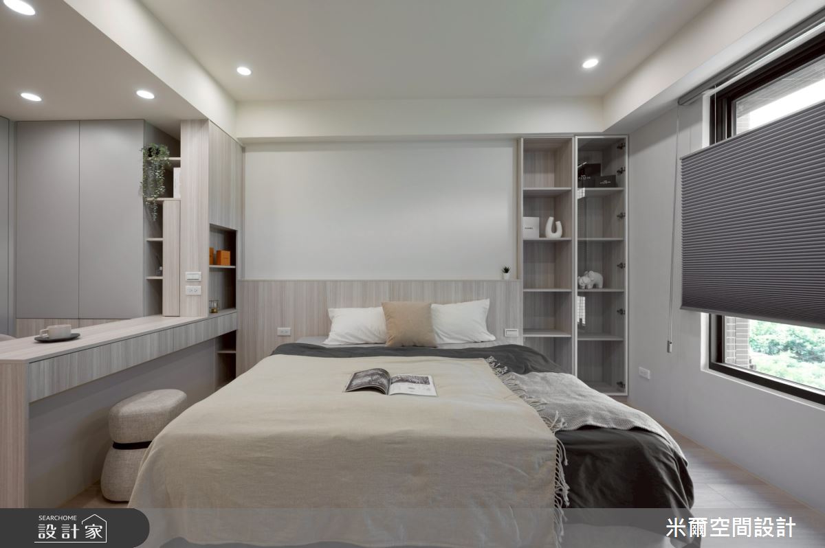 28坪新成屋(5年以下)＿現代風臥室案例圖片＿米爾空間設計＿米爾_學府首席_新竹市之38