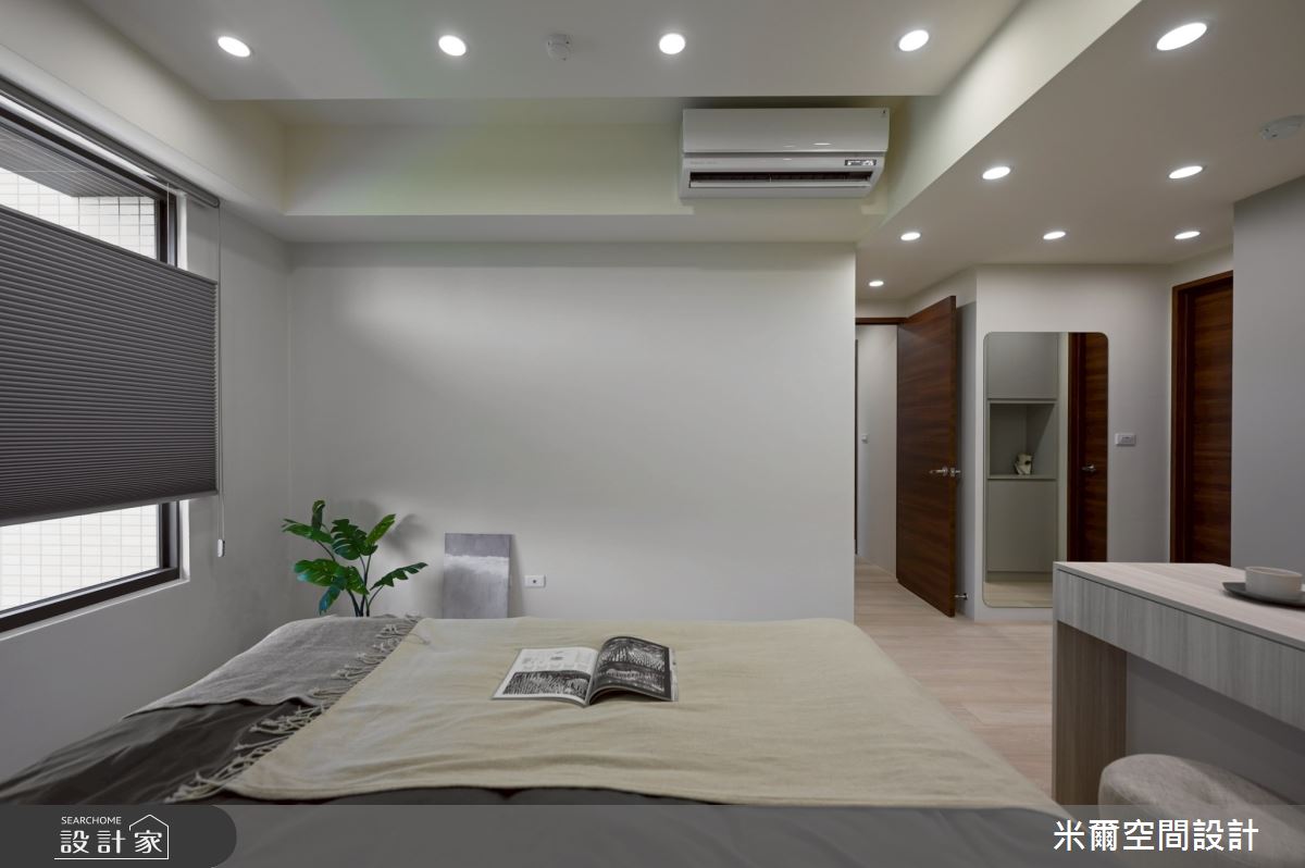 28坪新成屋(5年以下)＿現代風臥室案例圖片＿米爾空間設計＿米爾_學府首席_新竹市之42