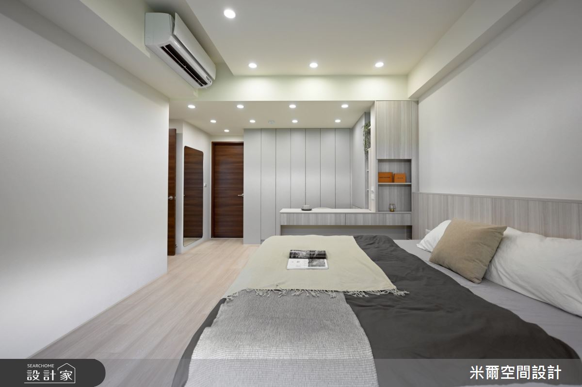 28坪新成屋(5年以下)＿現代風臥室案例圖片＿米爾空間設計＿米爾_學府首席_新竹市之35