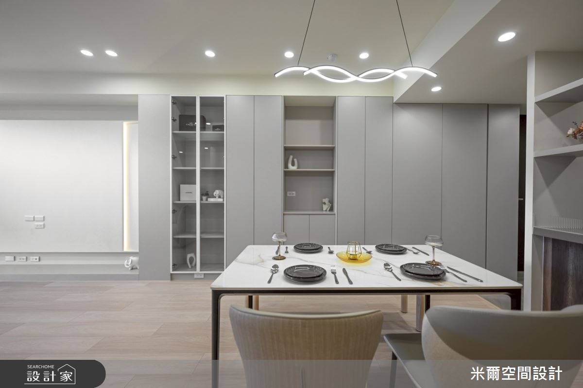 28坪新成屋(5年以下)＿現代風餐廳案例圖片＿米爾空間設計＿米爾_學府首席_新竹市之15