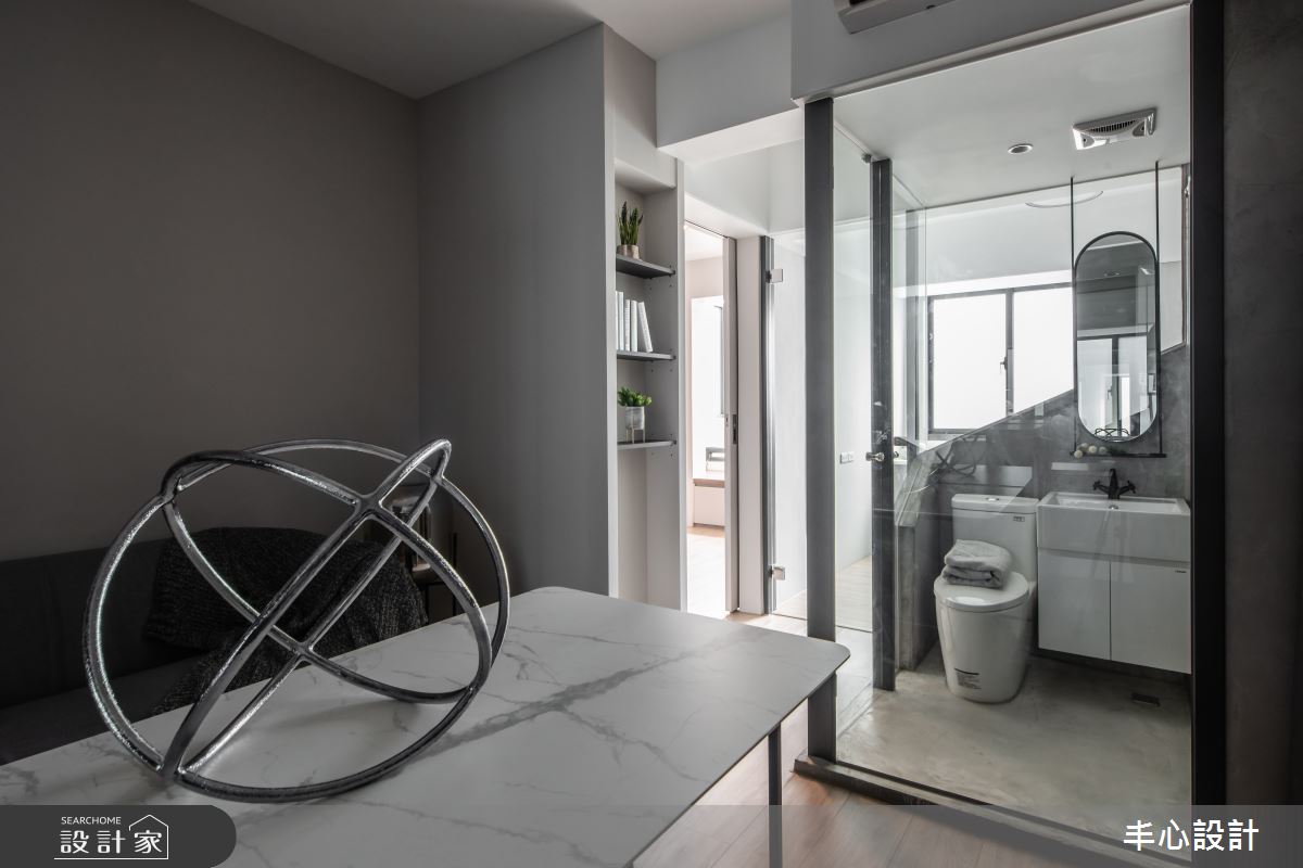 10坪老屋(31~40年)＿現代風浴室案例圖片＿丰心設計＿丰心_引光入室之2