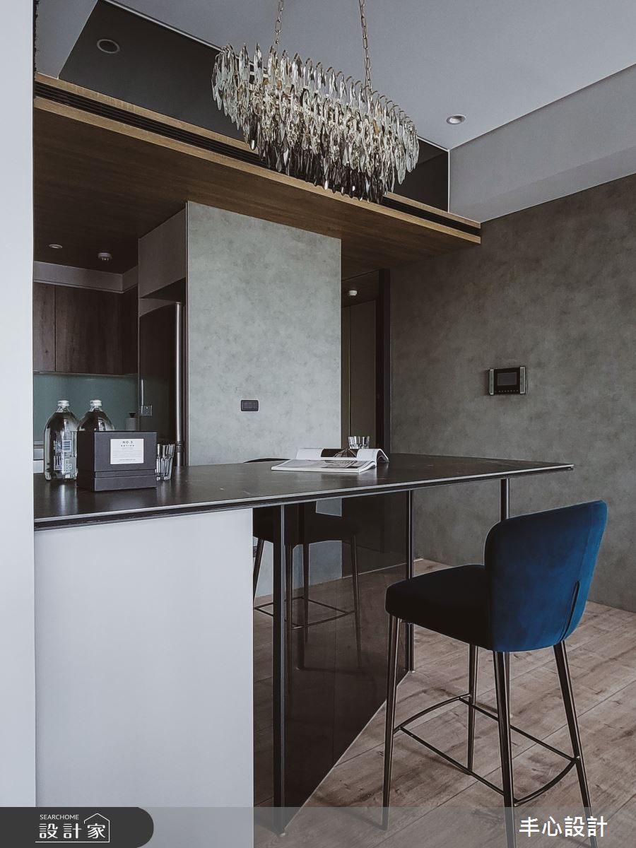34坪新成屋(5年以下)＿現代風餐廳吧檯中島案例圖片＿丰心設計＿丰心_中山寓所之6