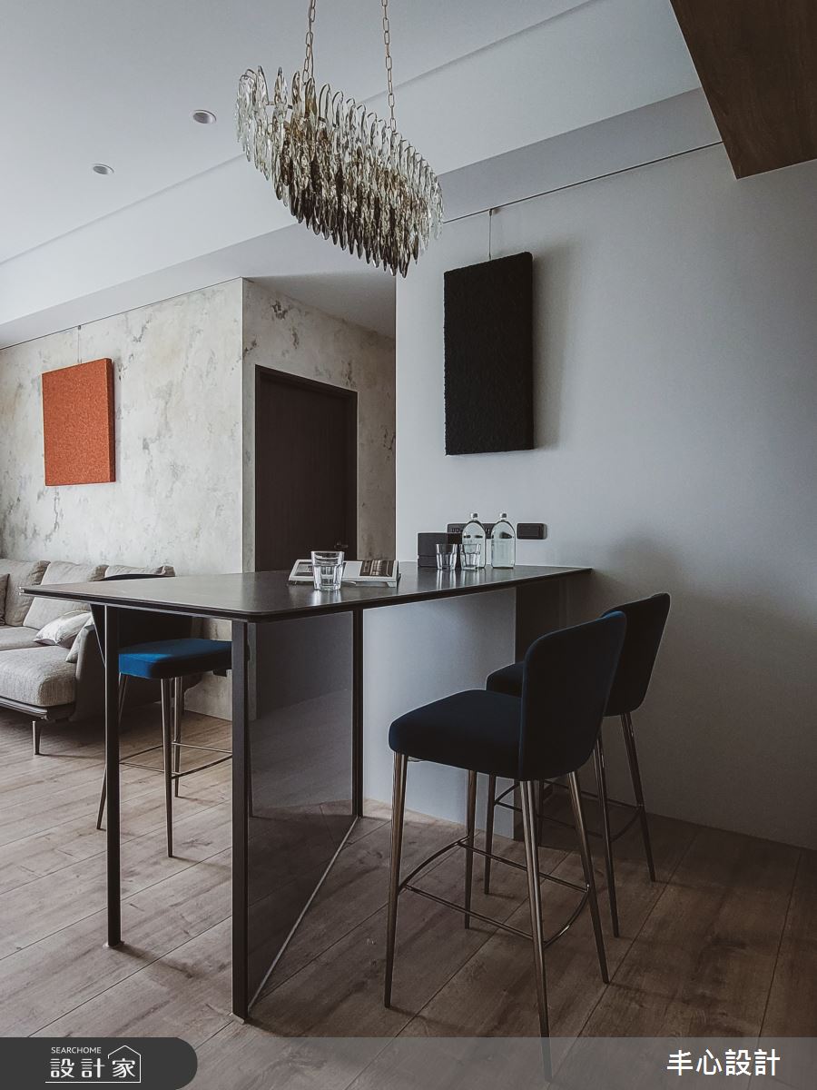 34坪新成屋(5年以下)＿現代風餐廳吧檯中島案例圖片＿丰心設計＿丰心_中山寓所之7