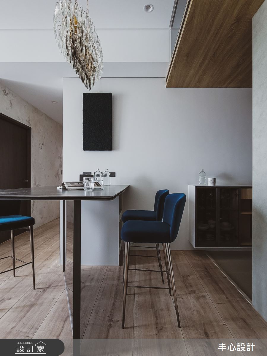 34坪新成屋(5年以下)＿現代風餐廳吧檯中島案例圖片＿丰心設計＿丰心_中山寓所之8