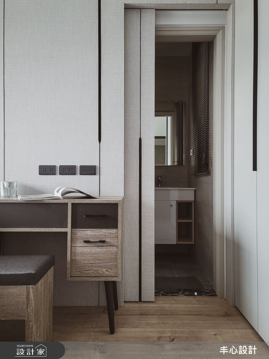 34坪新成屋(5年以下)＿現代風臥室浴室案例圖片＿丰心設計＿丰心_中山寓所之22