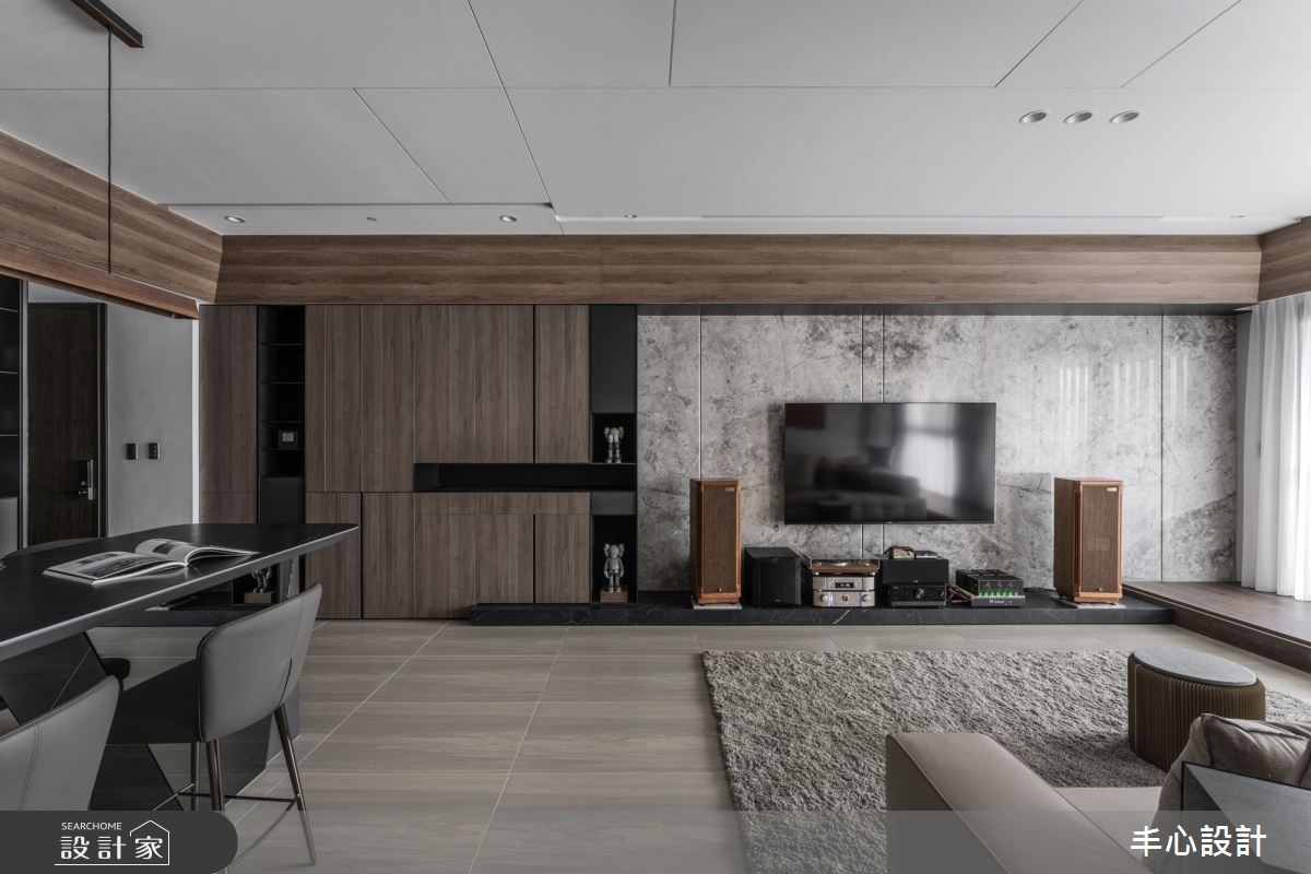 58坪新成屋(5年以下)＿現代風客廳案例圖片＿丰心設計＿丰心_歲暮山歌之3