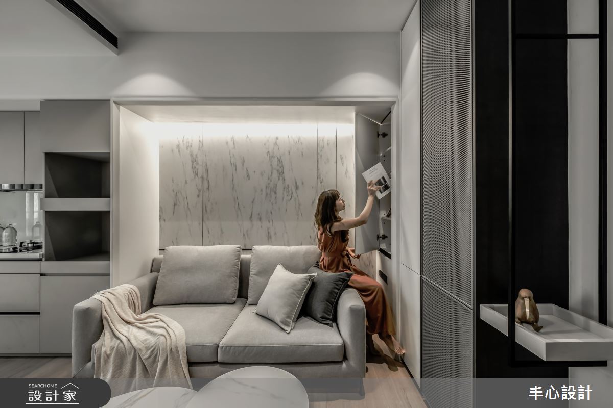 11坪中古屋(5~15年)＿現代風客廳案例圖片＿丰心設計＿丰心_THE ONE之3