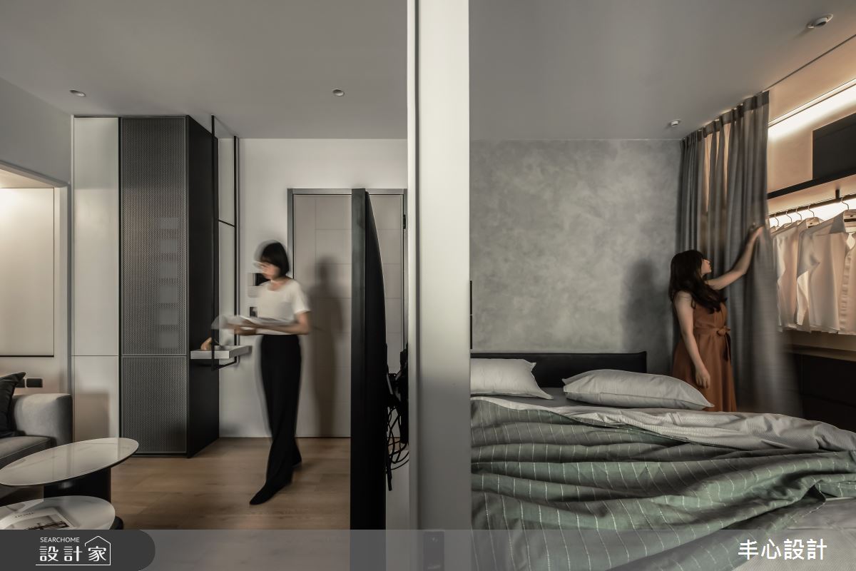 11坪中古屋(5~15年)＿現代風客廳臥室案例圖片＿丰心設計＿丰心_THE ONE之14