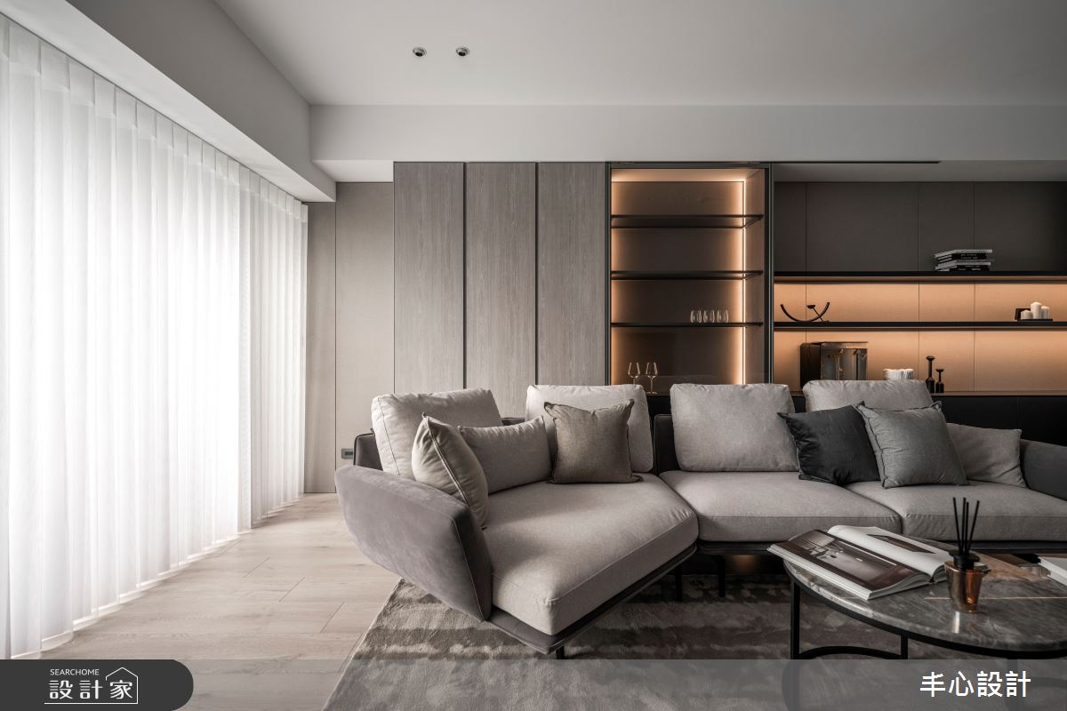 26坪新成屋(5年以下)＿現代風客廳案例圖片＿丰心設計＿丰心_DOPPLER EFFECT之5