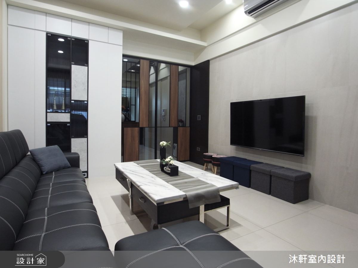 52坪新成屋(5年以下)＿現代風客廳案例圖片＿沐軒室內設計工作坊＿沐軒_02之3