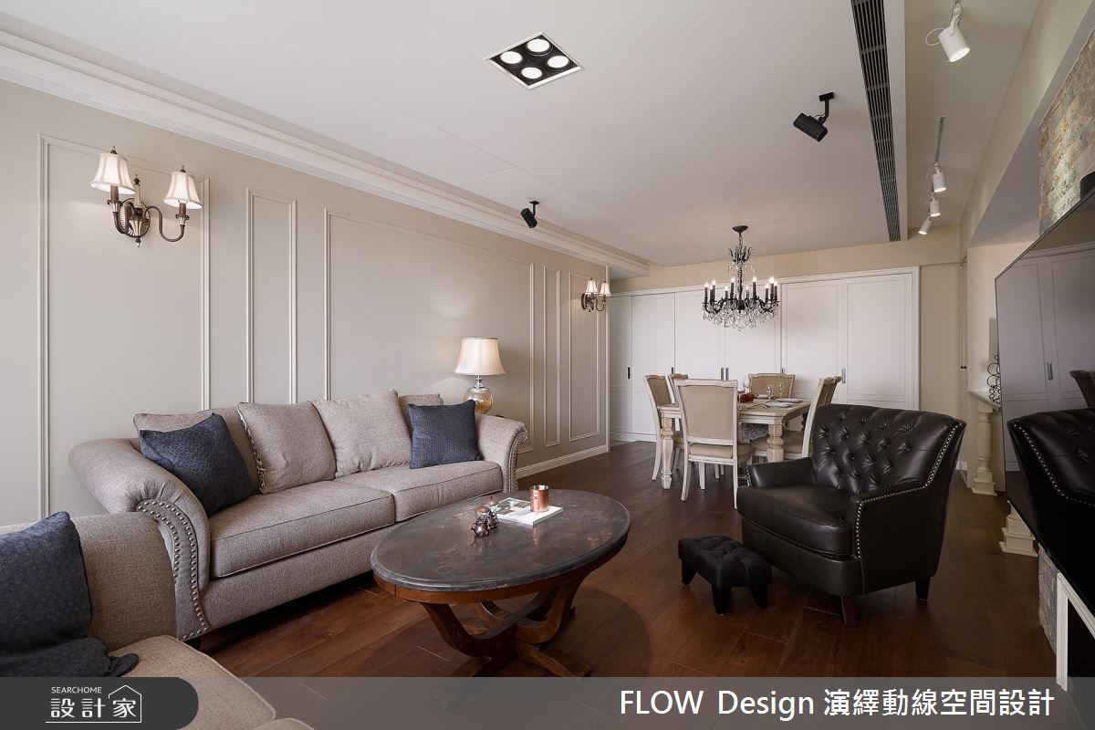 42坪新成屋(5年以下)＿美式風客廳案例圖片＿演繹動線設計公司＿演繹動線_01之2